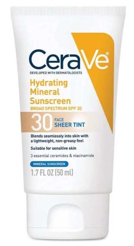 CeraVe Hydrating Mineral Sunscreen Face Sheer Tint