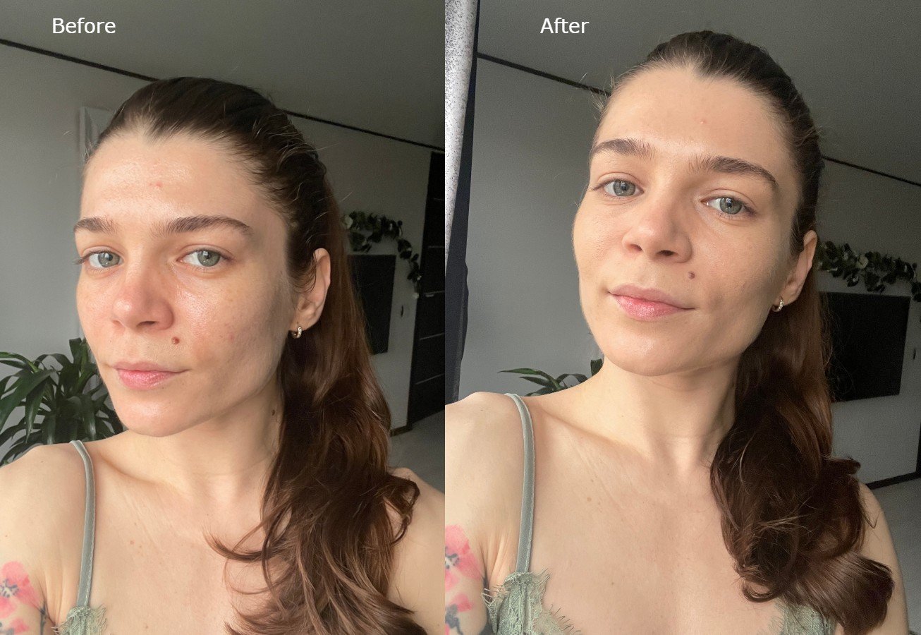 Before And After Avene Mineral Tinted Compact