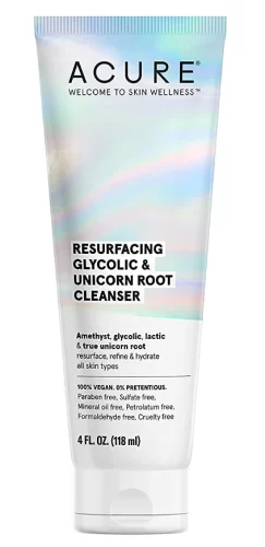 Acure Resurfacing Glycolic + True Unicorn Root Cleanser